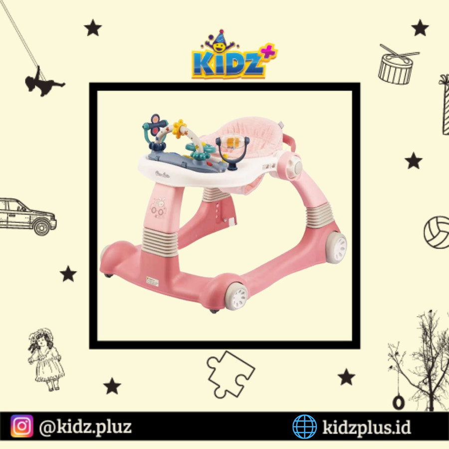 Cocolatte Baby Walker Fun Collection – Pink