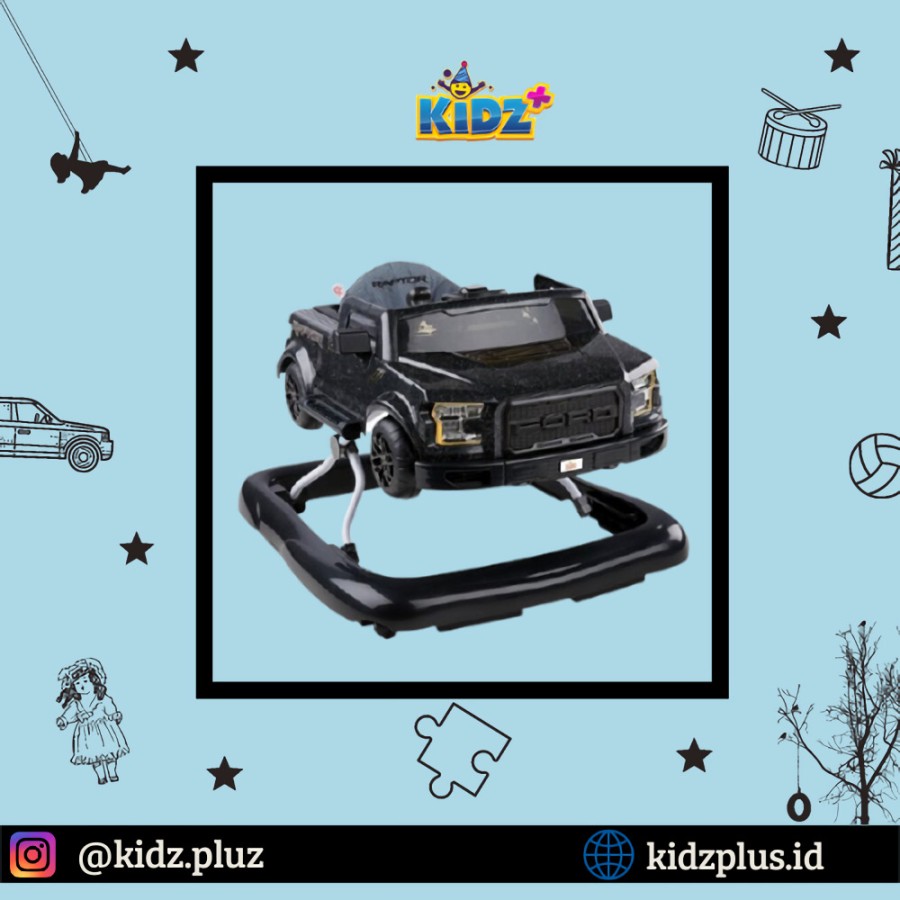 Sewa Bright Starts 3 Ways – Ford F-150 BLACK