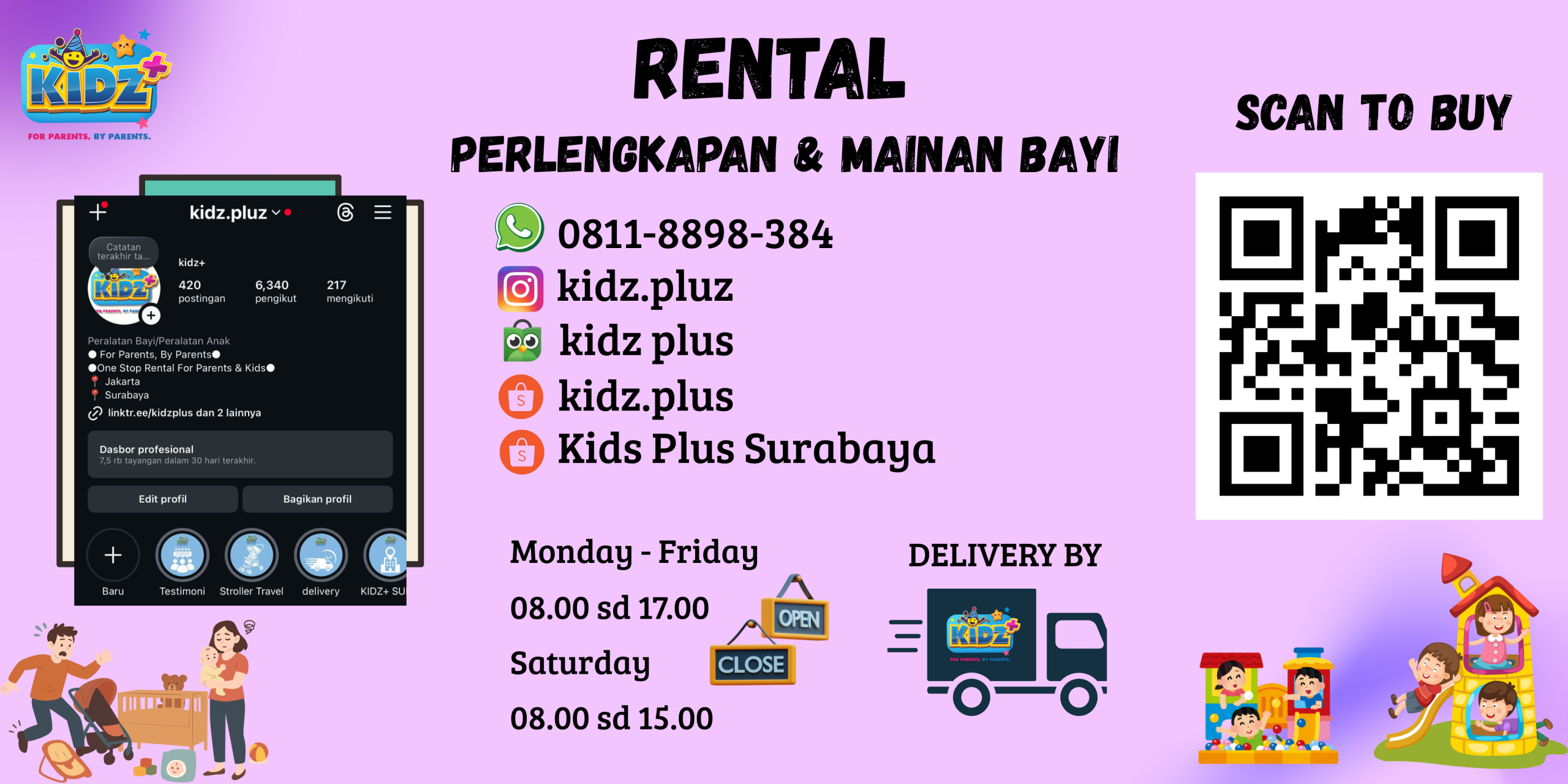 Black Purple Modern Website Design And Development Banner